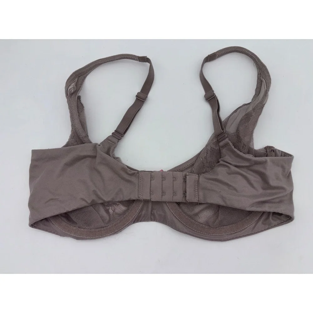 VICTORIA'S SECRET Unlined Demi Bra Pink Body by Lace Leopard Underwire Sexy 34DD